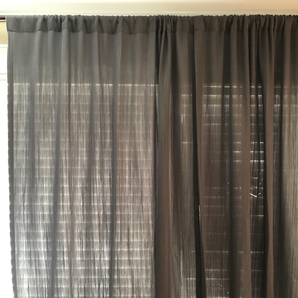 Grey curtains